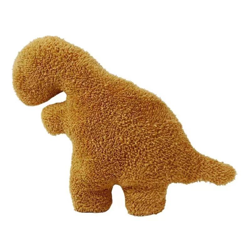 Roztomilý polštář ve tvaru kuřecího bloku s dinosaurem, plyšová hračka, měkký a k pokožce šetrný, dekorační společník pro nadšence do dinosaurů, dárek
