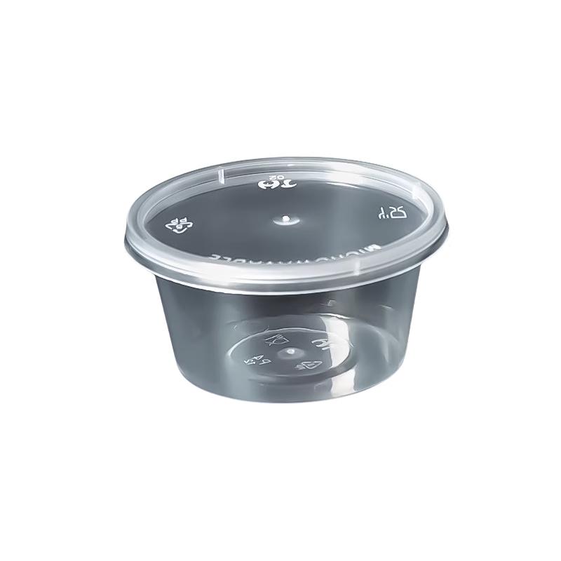 Einweg-Saucenbehälter 80 ml mit Deckel