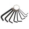 8Pcs Steel Hexagon Hex End Key Wrench Set with Spring Circle Bike Repair Tool