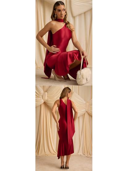 2026 Summer Stylish Backless Long Dress - European & American Fashionable Evening Gown
