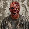 Scary Mutant Zombie Skull Latex Full Face Mask Fangs Monster Details Eco-Friendly Reusable for Halloween Cosplay Haunted House