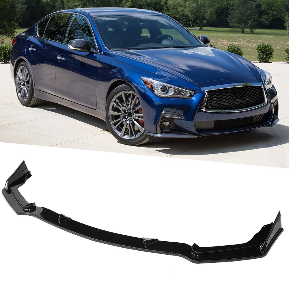 Front Bumper Lip Spoiler Diffusers Body Shovels Protector Fits for Infiniti Q50 20142017