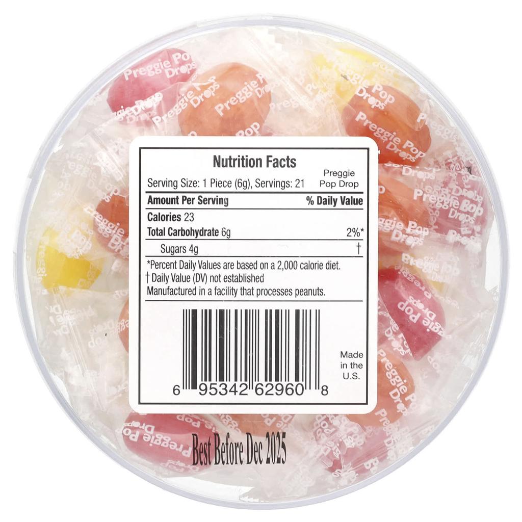 Preggie Pop Drops, Sour Fruit, 21 Count