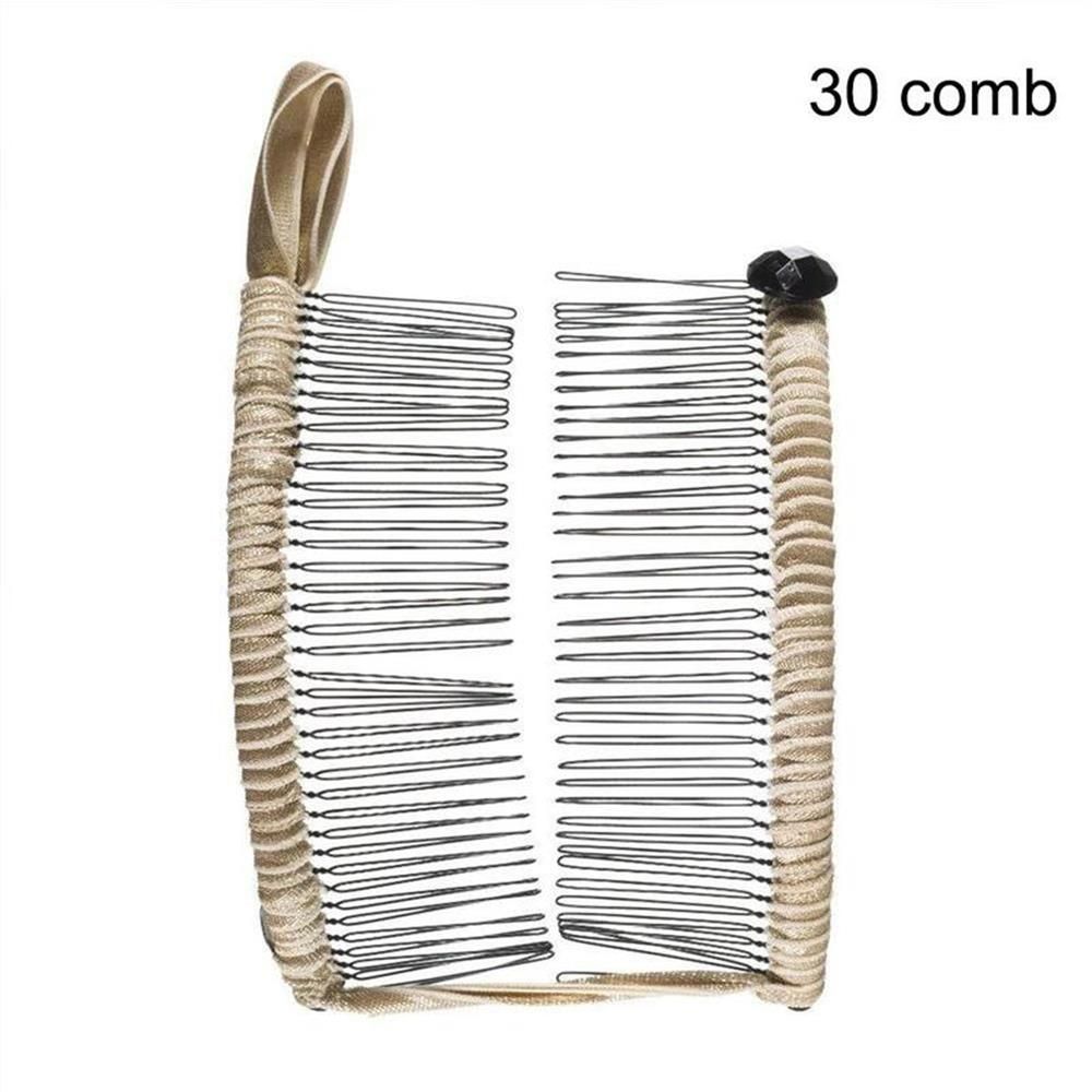 Women Girls Big Size Hair Accessories Hairpin Vintage Stretchable Banana Hair Clip Lazy Hair Comb