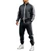 Heren Kleurrijke Sportieve Jas en Broek 2-Delige Set voor Hardlopen, Sportschool, Training, Vrijetijdskleding