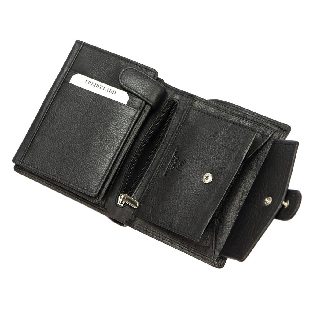 Pojemny Skórzany Męski Portfel Albatross Z RFID