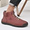 Handmade Split Leather Boots Men Shoes Comfortable Ankle Boots For Men Casual Shoes Large Size Tooling Shoes
