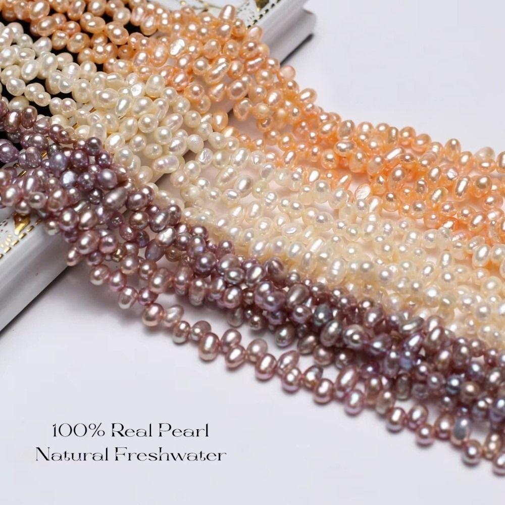 About 75 Pieces/Rope Natural Freshwater Pearl Beads DIY Jewelry Beads  Jewelry Making Accessories