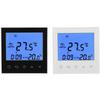 Programmable Digital Thermostat Electric Heating Control Panel 16A with Large LCD and Dual Temperature Display for Room