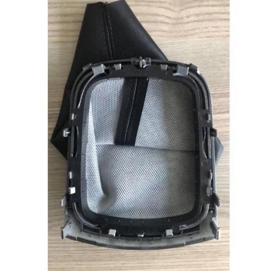 Schaltmanschettenabdeckung für Renault Megane 3 Fluence 2009–2016, Kunstleder, Schwarz und Grau, OEM-Nummer 969358108R