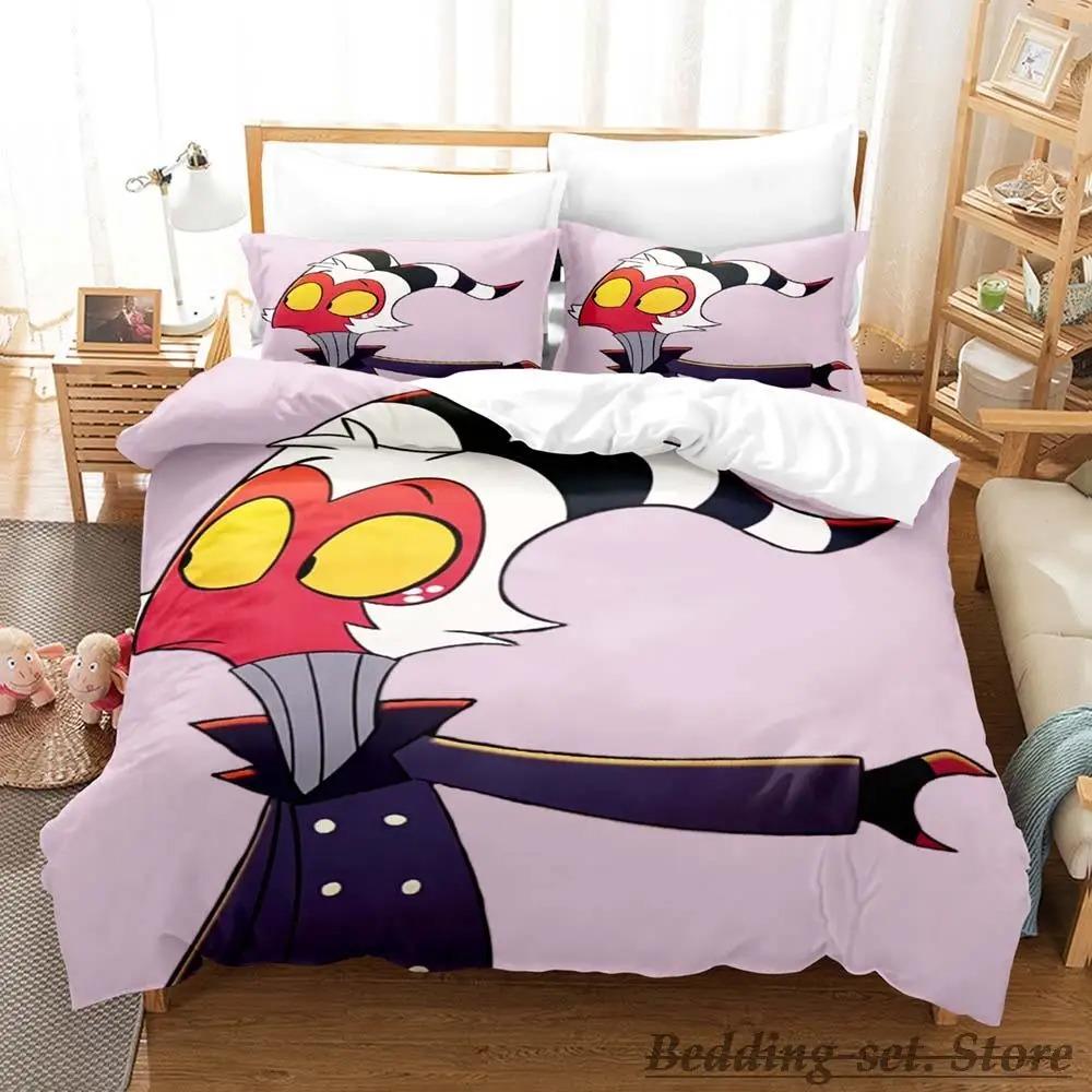 Moxxie Boss Sängkläder Set Enkelt Twin Full Queen King Size Sängset Vuxen Barn Sovrum Påslakanset Anime sängkläder Säng