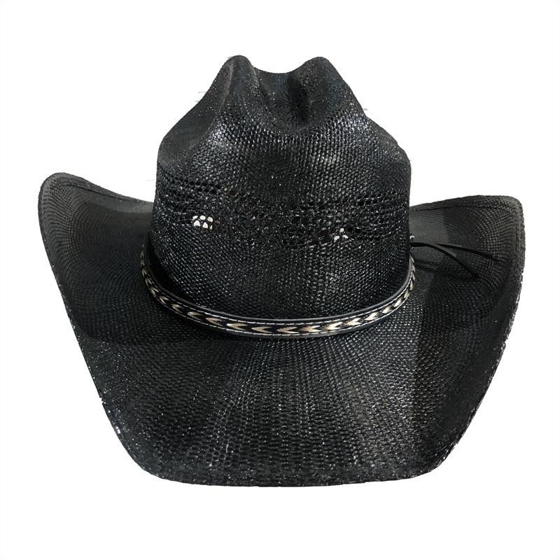Nouveau Chapeau de Cowboy Western Vintage pour Homme Chapeau de Soleil de Plage Tressage en Paille Fait Main Chapeau Jazz Cowgirl Gentleman Sombrero Hombre
