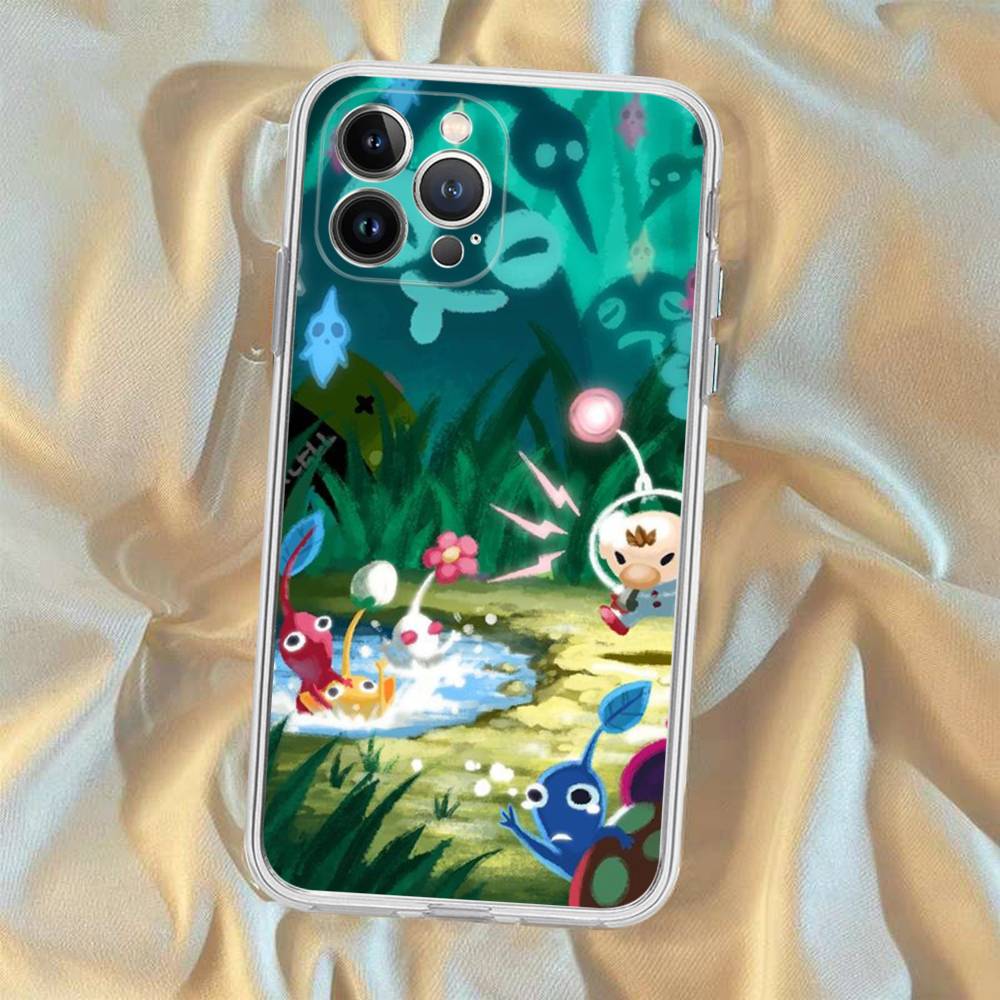 

Animation P-PIKMINS Phone Case For iPhone 17 16 15 Plus X 14 11 12 13 Mini Pro Max Mobile Case iPhone 11pro max