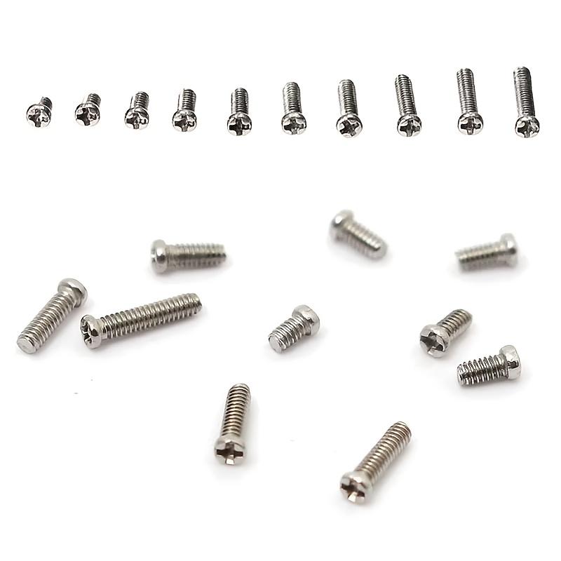 Watch Back Cover Screws 140/100pcs Repair Tool Watch Back Cover Screws Nuts Stainless Steel 1.2mm Cross Screw Assortment Kit 10 Kinds Watch Accessorie
