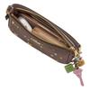 Coach Nolita 19 Studded Top Zip Closure Hammered Leather Shoulder Bag Small Women's Brown