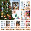 Acrylic Christmas Countdown Advent Calendar 2026, 24-Day Surprise with 24 Decorative Display Boxes Pendants, Anime Themed Collectible Gifts for Kids,