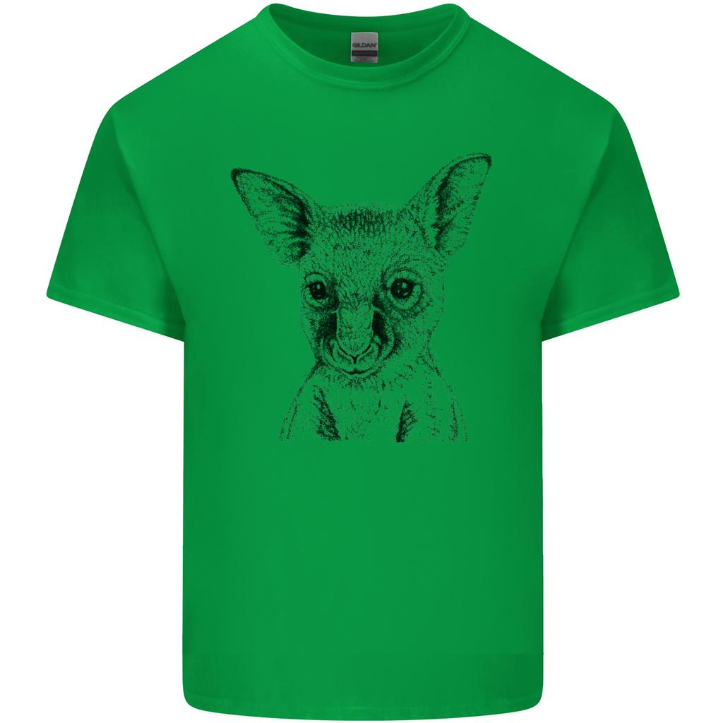 Baby Kangaroo Sketch Ecology EnvironUnisext Unisexs Light Cotton TShirt