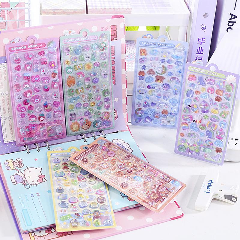 

1 лист Забавные Милые Маленькие Животные 3D Рельефные Наклейки Скрапбукинг DIY Дневник Украшение Ведение Журнала Канцелярские Товары Кавайные Наклейки