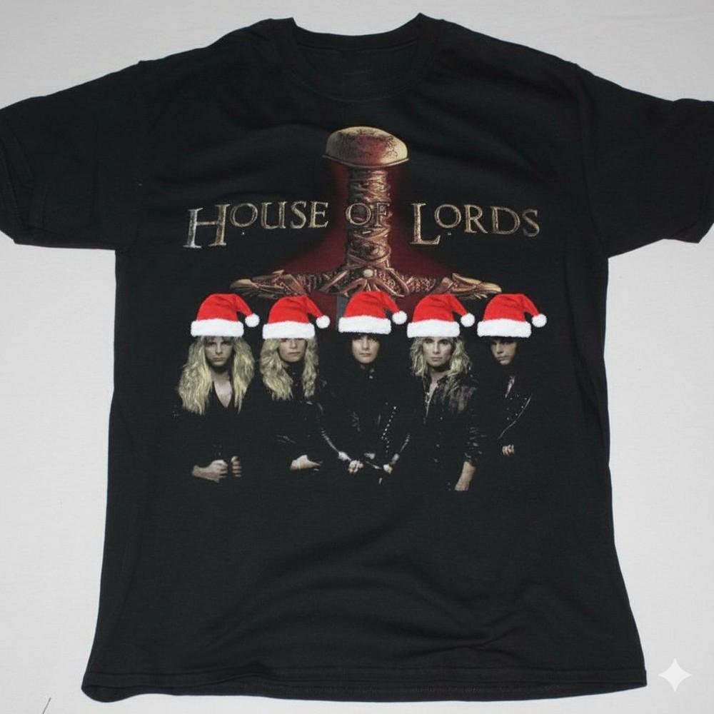 

Vintage Christmas House of Lords Band Member Cotton Black S-5XL Shirt LL894 Unisex T-Shirt S