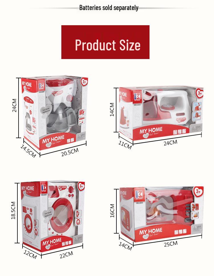 Children's Educational Play Kitchen Set with Electric Appliances and Tableware