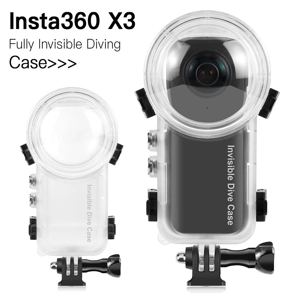 Invisible Dive Case 50M Waterproof Housing Cover Underwater Protector Diving Box Shell For Insta360 X3 Camera Accessories