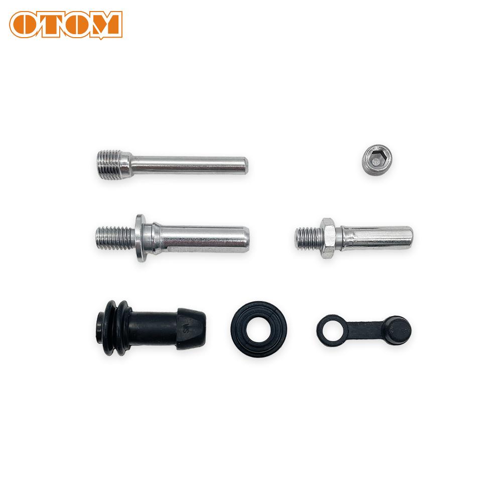 OTOM Motorcycle Brake Caliper Repair Parts With Nissin Caliper Guide Pin Spring Insulation Pads For HONDA CR125 CRF150 CRF250 CR