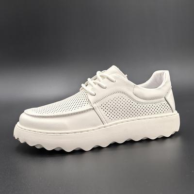 Scarpe da Uomo in Pelle Scarpe Casual da Uomo Basket Homme Stringate Fondo Spesso Comode Resistenti all'Usura Antiscivolo Corsa Sneakers Maschili