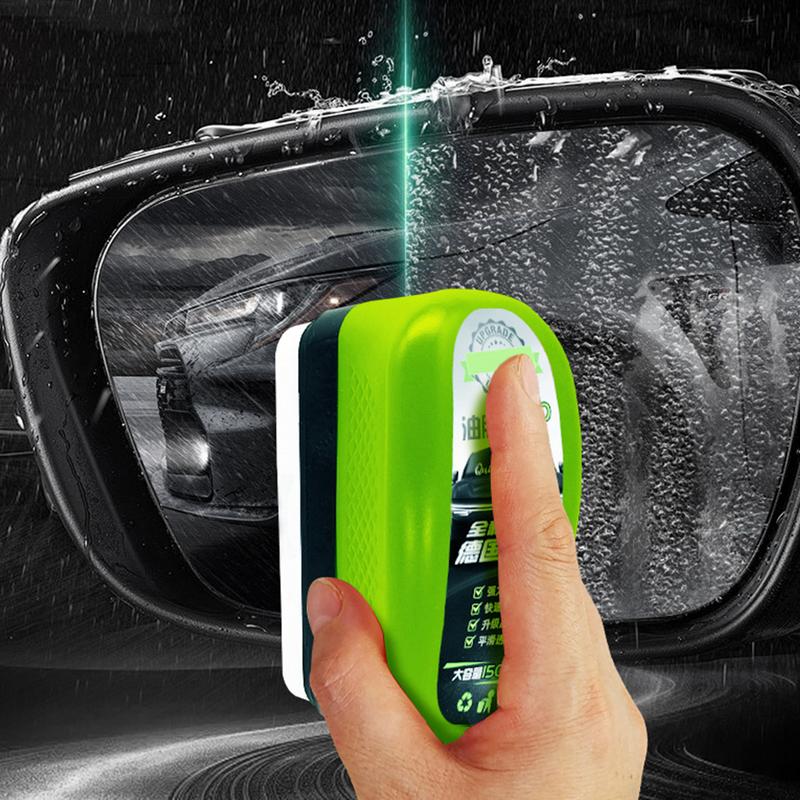 150ml Glass Oil Film Remover Windshield Cleaner Oil Film Remover Windshield Cleaning Tool Powerful Windshield Oil Cleaner brush