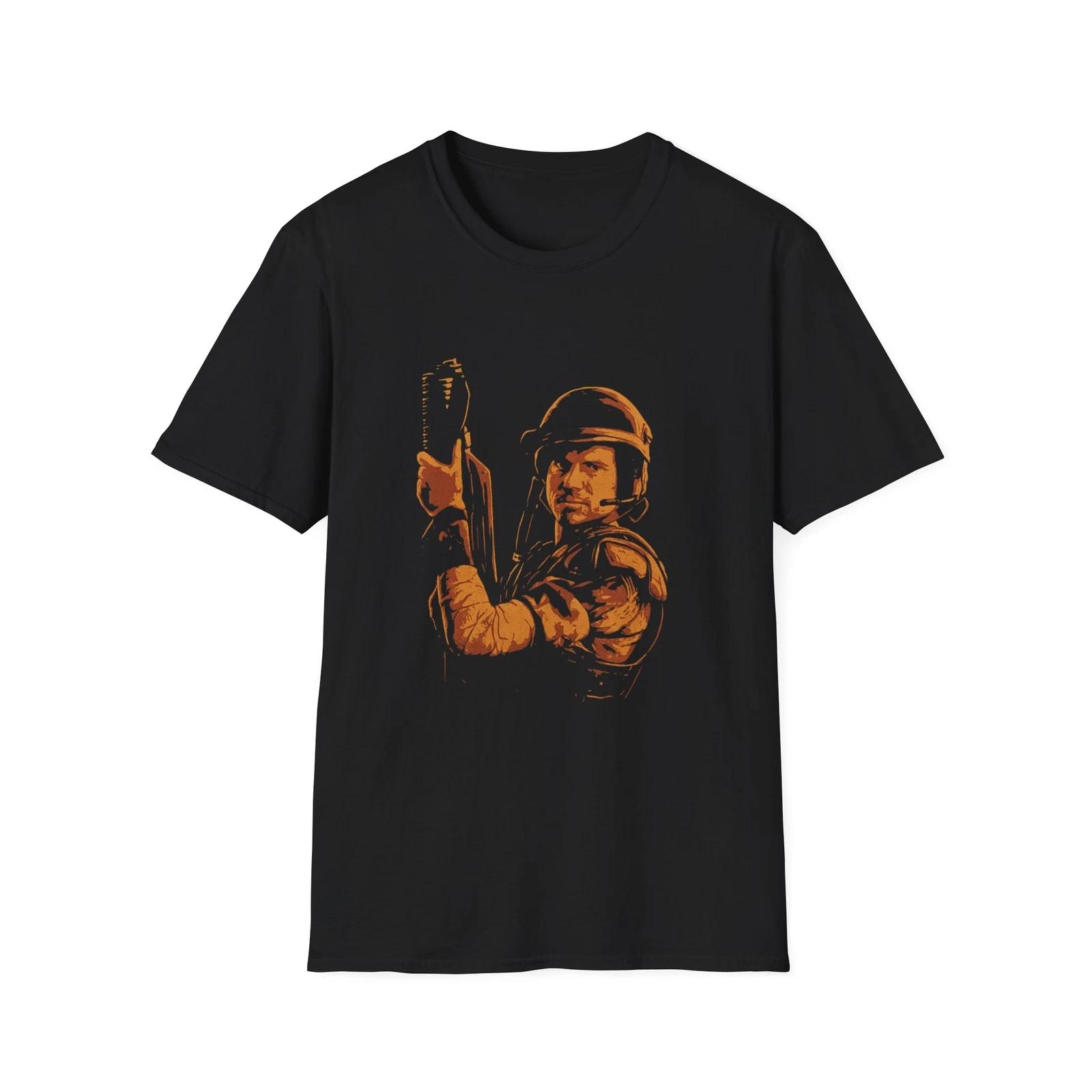 Men s and Women s T-shirts Private Hudson Aliens Unisex Softstyle T-Shirt, Vintage Space Movie Tee, Sci-Fi XS