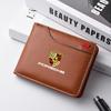 Leather Car Driver's License Cover Holder ID Credit Card Wallet For Porsche Panamera Cayenne Taycan 911 718 Macan Carrera-GT 928