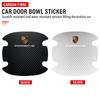 4PCS Car Door Handle Protection Sticker Emblem Car Decoration Styling For Porsche Boxster Cayenne Panamera Macan Cayman 911 918 996 917 991