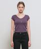GENERALIDEA Daily Short Sleeve V-Neck T-Shirt [Purple] / Gf1Lts513