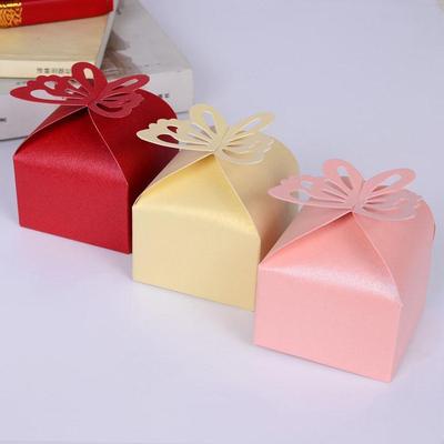 Charm Wedding Gift Boxes DIY Party Decoration Candy Box Packaging Box Butterfly Baby Shower 10PCS