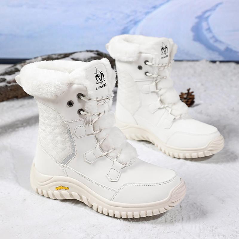 Women's Winter Plus Size Snow Boots for Outdoor Travel Thick Soft and Comfortable Women's High Cut Cotton Boots