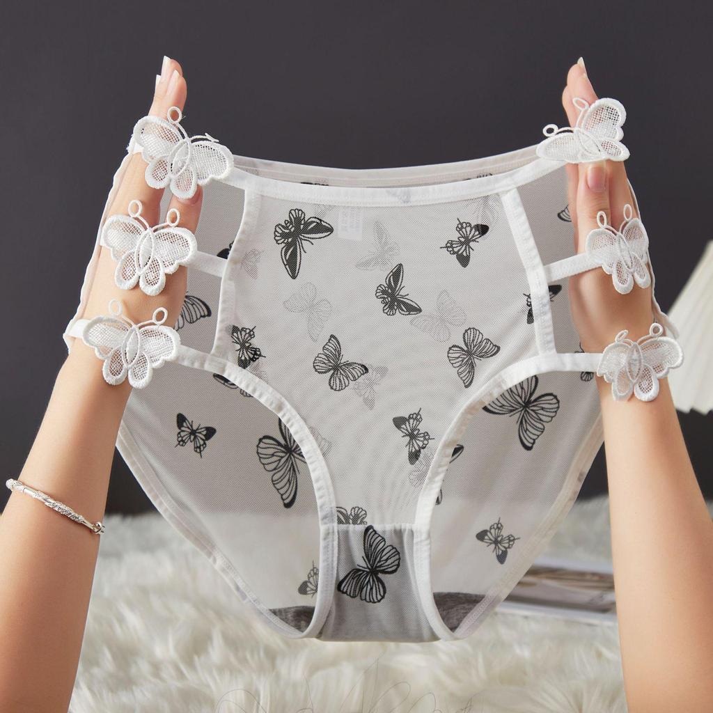 Spitze Hüftslips Nahtlos Antibakteriell Baumwolle - Bequeme Damenslips in Übergröße