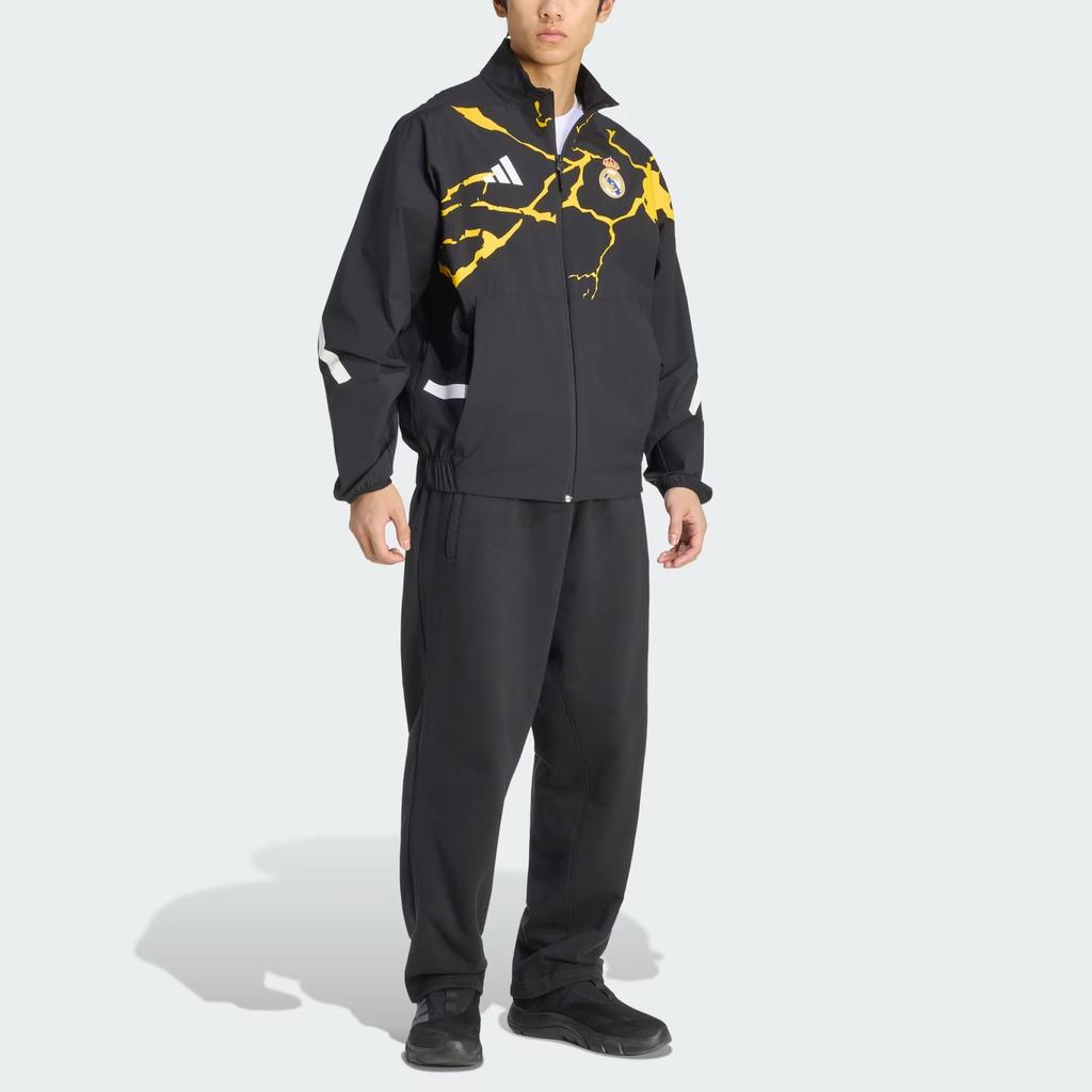 Adidas Real Madrid Avengers Z.N.E. Anthem Street Tear-Resistant Loose Fit Stand Collar Zip Long Sleeve Jacket Men jackets JZ9150