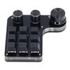 USB Mini Macro Mechanical Gaming Keyboard Programmable 9 Keys 3 Knobs Red Switch RGB LED Onboard