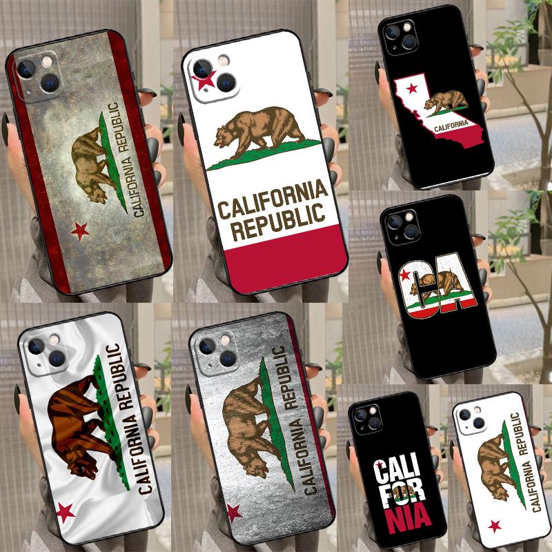 California Flag Case For Oppo A5 A6 Pro A15 A57 A17 A54 A74 A94 A76 A16 A96 A40 A60 A80 A18 A38 A58 A78 A98