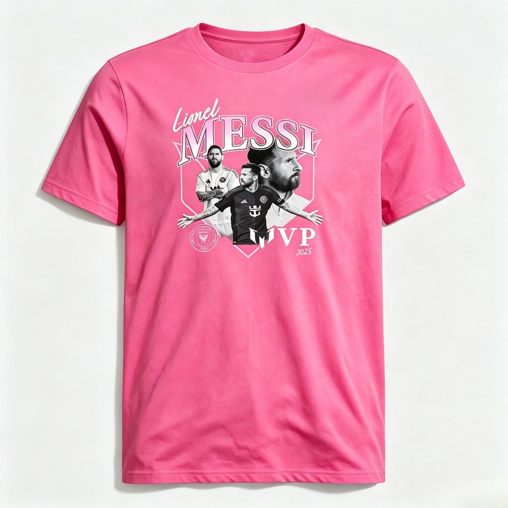 Icon Messi Jersey Graphic Shirt Breathable Cotton Short Sleeve Retro Sports Print Nice Fan Gift For Unisex Unisex