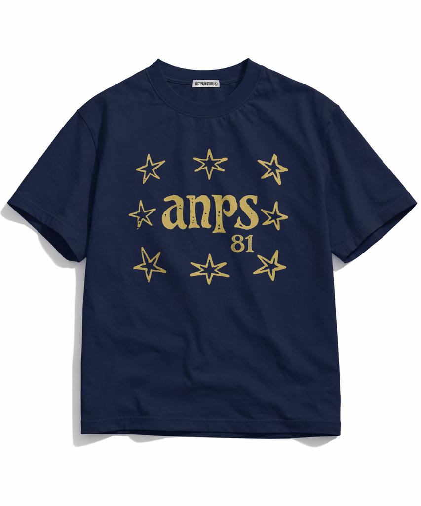 NP STUDIO Anp Star Oversized Short Sleeve T-Shirt [ Navy ]