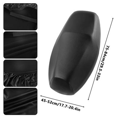 Motorcycle Seat Cover Elastic PU Leather Scooter Seat Waterproof Dust Protector Sun Cover Universal Motorcycle Seat Protector