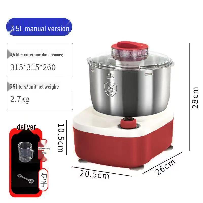 Compact All-In-One Automatic Dough Mixer and Kneader: Electric Multifunctional Machine for Beating, Fermenting, and Proofing