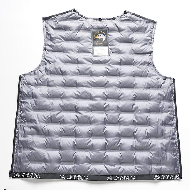 FAPAI Men's Long Wool Blend Overcoat with Detachable Down Liner