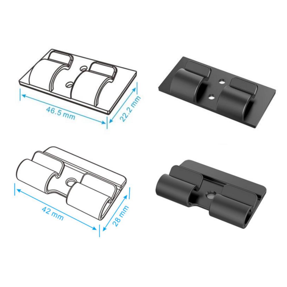 10pcs Christmas Lighting Hanging Hooks Heavy Duty Waterproof Adhesive Strips String Lights Clips Patio Decor PP Cord Holders