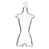 Manichino Trasparente Modello Vuoto Appendiabiti Supporto Rastrelliera Portatile per Bambole Ragazze Espositore per Bambole Fantasy Vestito Abiti Vestito