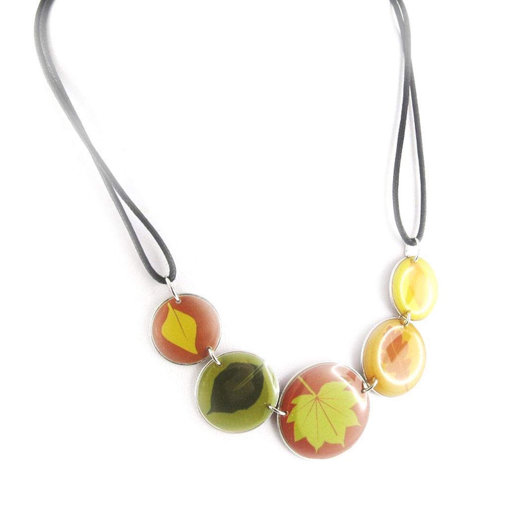 Les Trésors De Lily [D8211] - Green 'Bamboo' Designer Necklace