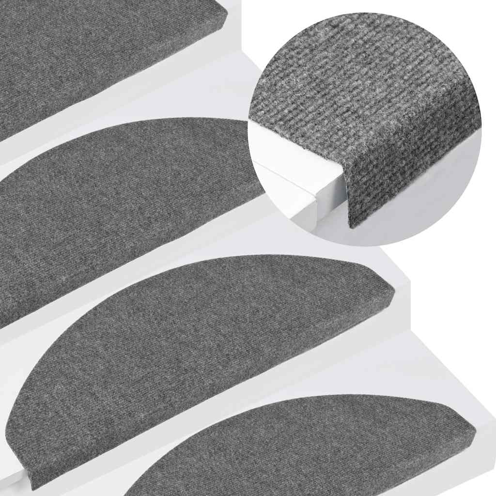 Self Adhesive Stair Treads 10 Pcs Gray 65 X 22.5 X 3.5 Cm