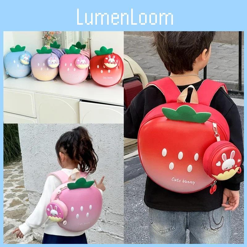 Strawberry Bag School With Cartoon Style And Eva Eggshell Bag Comfort For