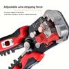 An electrician-specific automatic wire stripper with multifunctional wire stripping range24-10AWG/0.2-6cm²Electrician's cable stripping pliers,