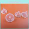 Wide Mouth Baby Bottle Nipple Food Grade Silicone Medium Clear